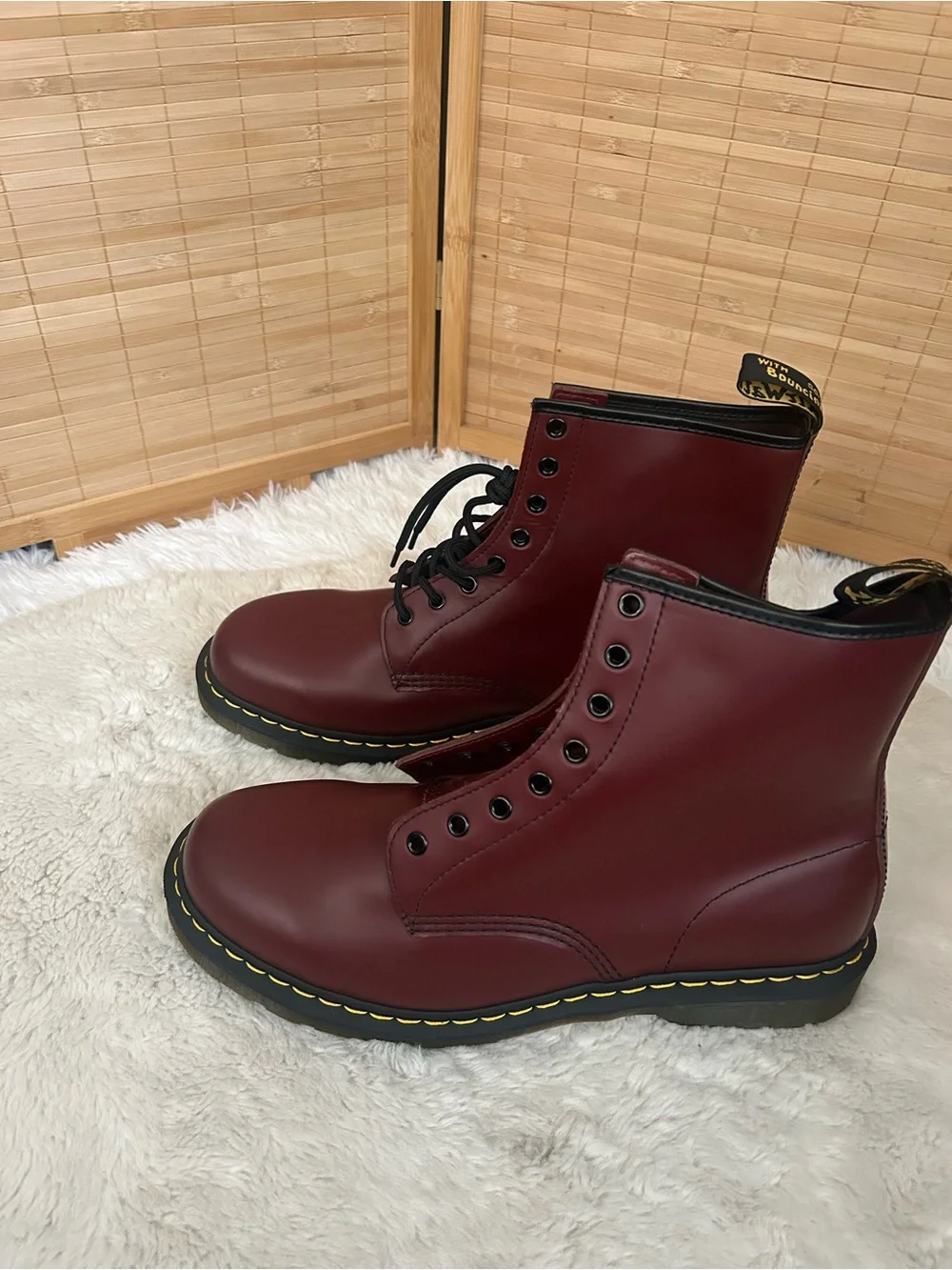 Classic Dr. Martens Doc Marten 1460 combat Boots men’s 14 cherry red smooth